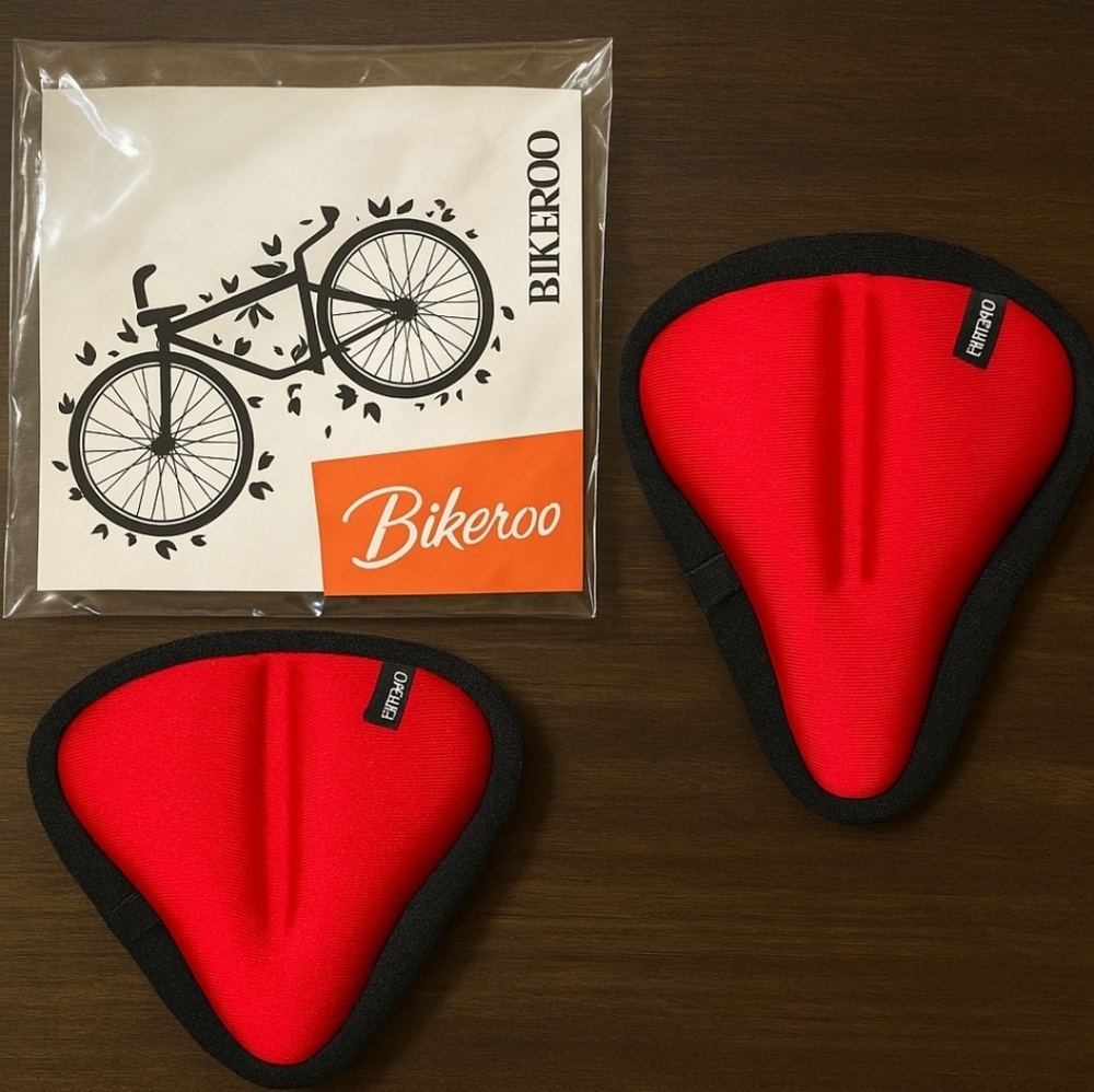 2 NEW Bikeroo Red Gel Bike Seat Cover